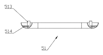 U-Shaped LED Fluorescent Lamp with a Soft Substrate and Rear Support Frame - Patent Fig. 6