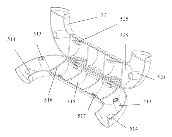 U-Shaped LED Fluorescent Lamp with a Soft Substrate and Rear Support Frame - Patent Fig. 7