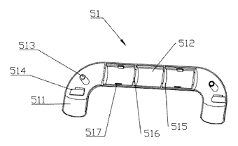 U-Shaped LED Fluorescent Lamp with a Soft Substrate and Rear Support Frame - Patent Fig. 8