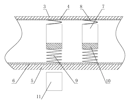 Magnetically Repositionable LED Advertising Panel - Patent drawing - detailed view of the LED module structure