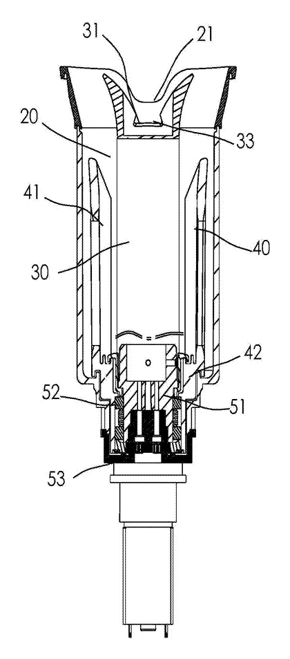 Automatic Hair Curler with Sloped Guide Slot and Rotating Toggle Piece - Patent Fig. 1