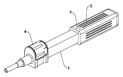Multifunctional Screwdriver with a Sliding Bit Changer and Locking Plate - Patent Fig. 2