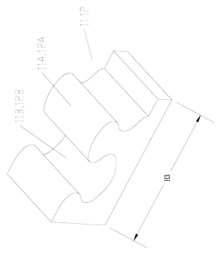 Stacked Zipper with Teeth That Mesh Top-to-Bottom - Patent drawing - tooth