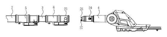 Cam-Lock Telescopic Pole for Garden Power Tools - Patent Fig. 5