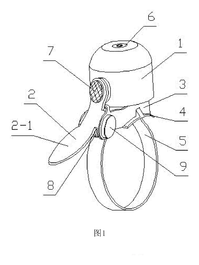 Compact Torsion-Spring Bike Bell - patent drawing