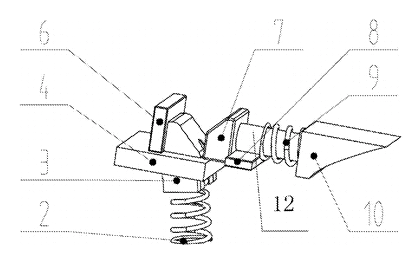 Button-Operated Interchangeable Heel High-Heeled Shoe - Patent drawing - exploded view