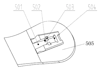 Button-Operated Interchangeable Heel High-Heeled Shoe - Patent Fig. 4