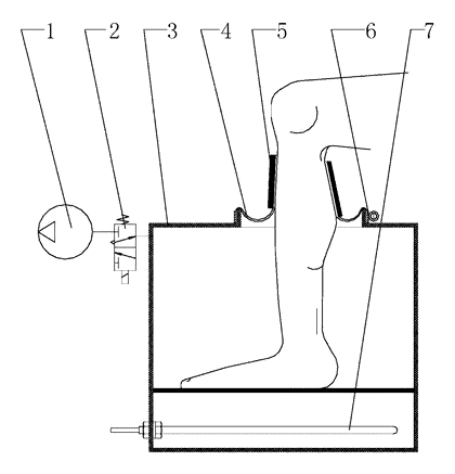 Vacuum Foot and Hand Bathtub with Sealing Mechanism - Patent Fig. 1