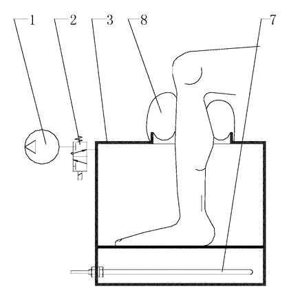 Vacuum Foot and Hand Bathtub with Sealing Mechanism - Patent Fig. 2