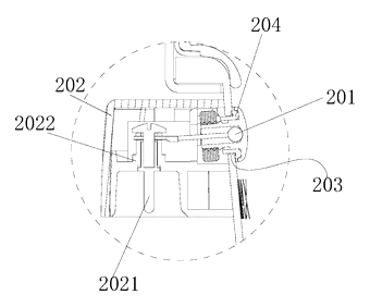 Multifunctional Electric Pot with Interchangeable Lids and Inner-Pot Temperature Sensing - Patent drawing - connector detail