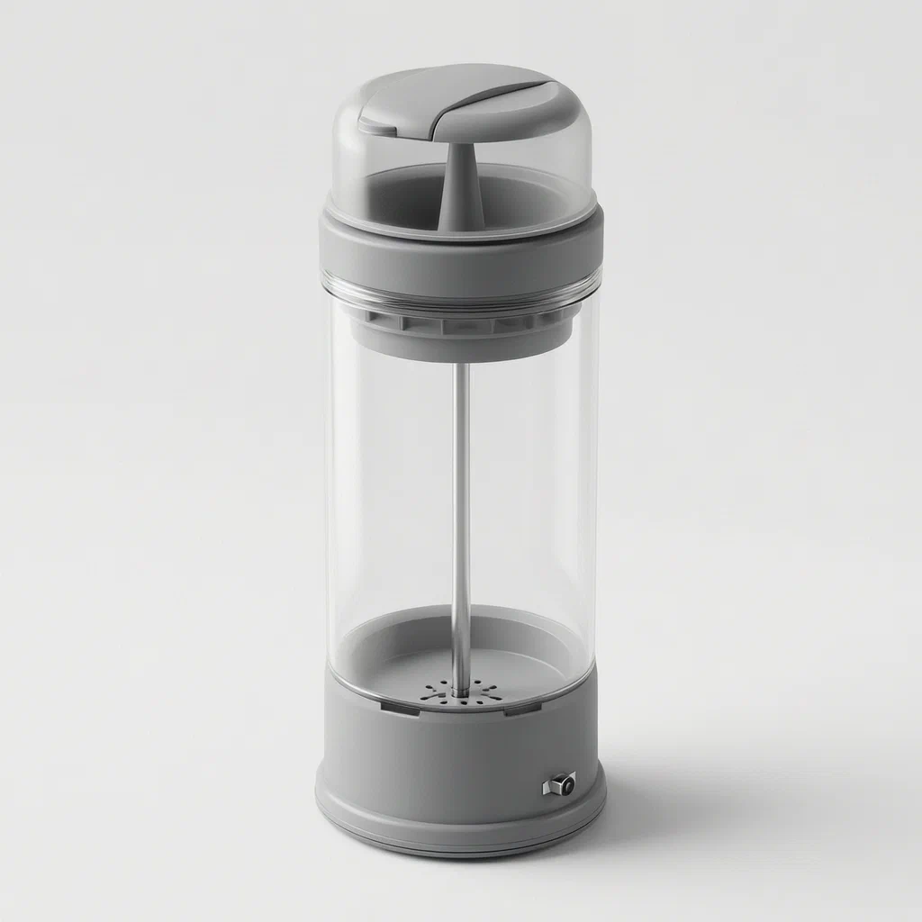 Juice Extracting and Stirring Cup with Magnetic Drive - product render