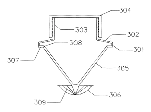 Juicer Bottle with a Built-In Hand Press - Patent drawing - press