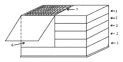 Hard-Shell Rooftop Tent That Doubles as a Cargo Box - Patent drawing - door and skylight