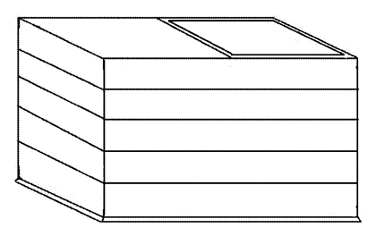 Hard-Shell Rooftop Tent That Doubles as a Cargo Box - Patent drawing - tent open