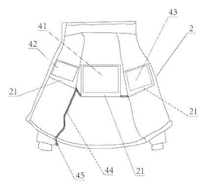 Heated Two-Piece Motorcycle Riding Suit with Carbon Fiber Pads - Patent Fig. 3