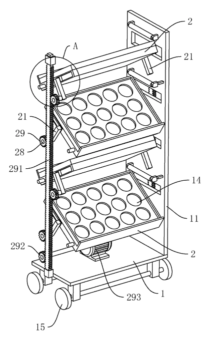 Adjustable-Angle LED Mushroom Cultivation Rack - Patent Fig. 2