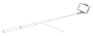 Foldable Multifunctional Mobile Phone Clip with Rotating Support Feet - Patent Fig. 10