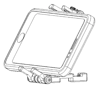 Foldable Multifunctional Mobile Phone Clip with Rotating Support Feet - Patent Fig. 6