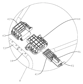 One-Motion Folding Baby Crib with Linked Frame - Patent Fig. 3