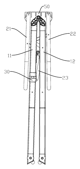 One-Motion Folding Baby Crib with Linked Frame - Patent Fig. 6