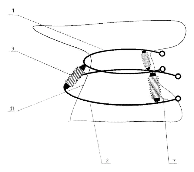Pneumatic Multi-Directional Neck Traction Collar - patent drawing