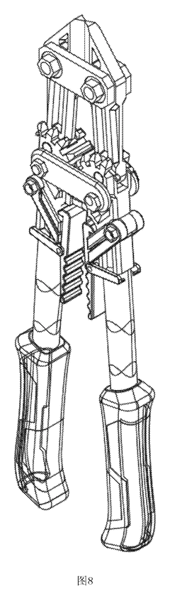 Wide-Opening Folding Bolt Cutter - Patent Fig. 8