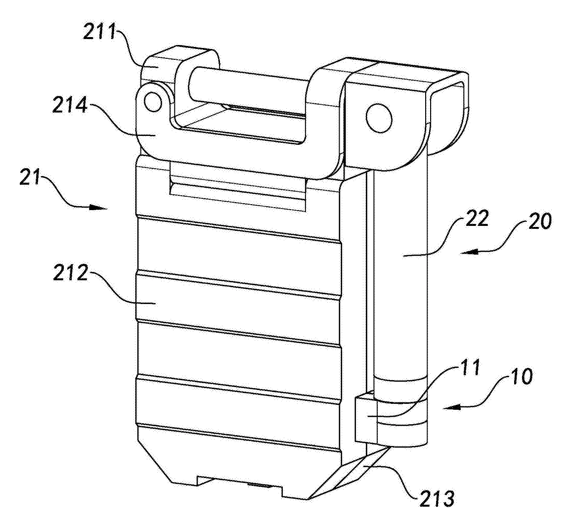 Telescoping Tripod Portable Work Light with Fold-In Light Panels - patent drawing