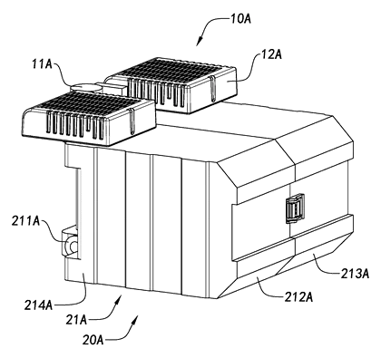 Telescoping Tripod Portable Work Light with Fold-In Light Panels - Patent Fig. 8