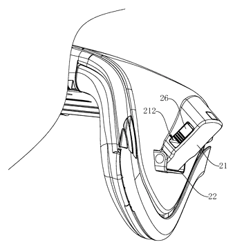 Child Safety Seat with Rotatable Side Impact Protection Device - Patent Fig. 6