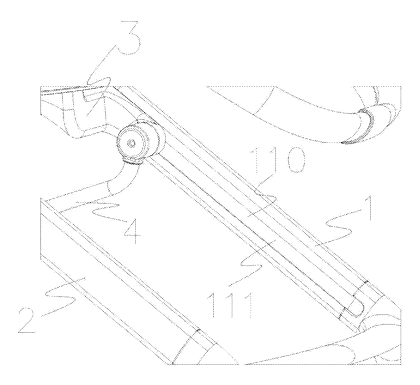 Baby Stroller Frame with Direction-Adjustable Seat and One-Hand Fold - Patent Fig. 6