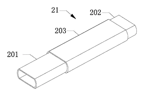 Side-Rail Rolling Backpack with Raised Wheels - Patent Fig. 5