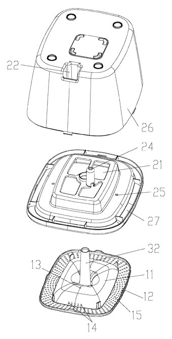 Automatic Pet Drinking Fountain with Interchangeable Water Outlet Heads - Patent Fig. 4