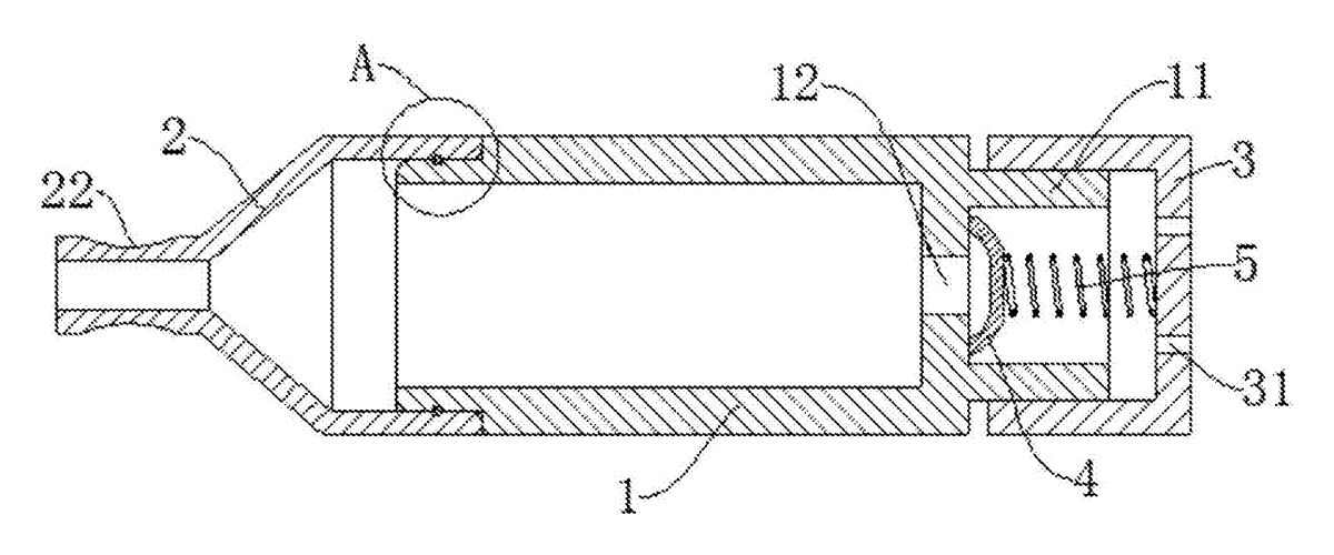 Spring-Valve Breath Trainer for Singers - patent drawing
