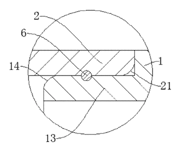 Spring-Valve Breath Trainer for Singers - Patent drawing - mouthpiece joint detail