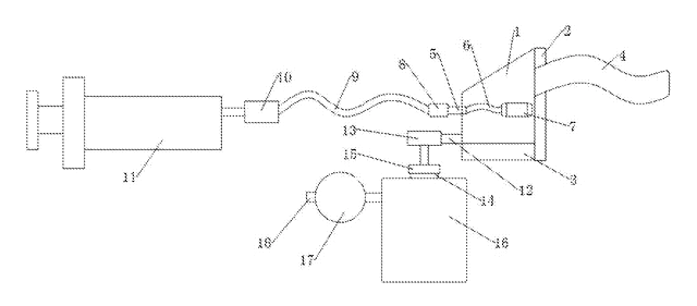 Closed-Loop Nasal Rinse Kit with Collection Bottle - patent drawing