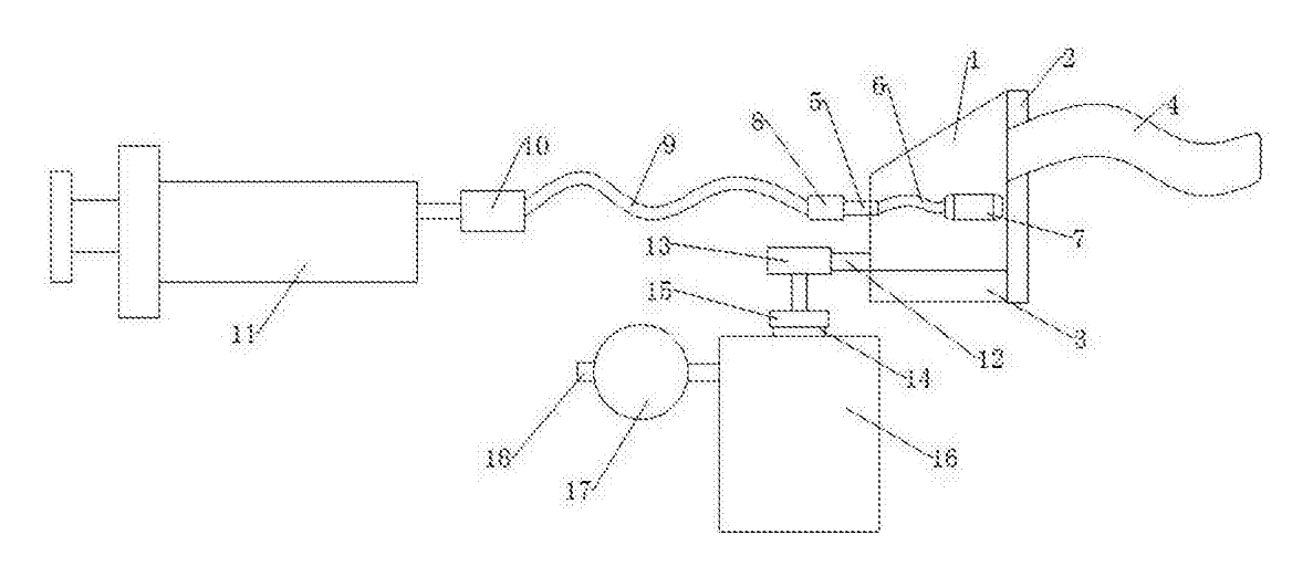 Closed-Loop Nasal Rinse Kit with Collection Bottle - patent drawing
