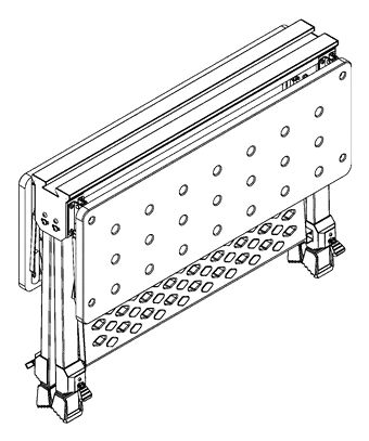 Double-Folding Workbench with Three-Part Tabletop and Telescopic Legs - Patent Fig. 5