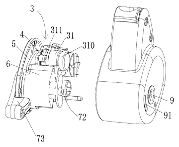 Motorized Rocking Stroller That Rocks by Turning Its Wheels - Patent Fig. 19