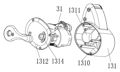 Motorized Rocking Stroller That Rocks by Turning Its Wheels - Patent Fig. 20