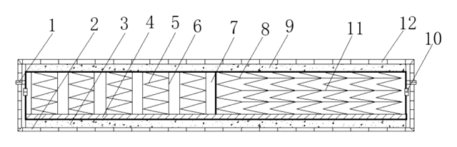 Dual-Zone Split-Spring Mattress with Removable Fabric Cover - patent drawing