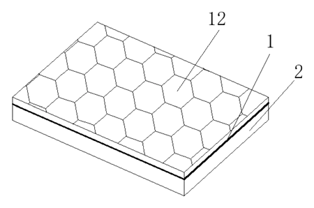 Dual-Zone Split-Spring Mattress with Removable Fabric Cover - Patent drawing - front view of the mattress