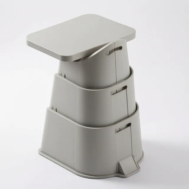 Nesting Children's Table and Chair Set with Tool-Free Snap Connection - product render
