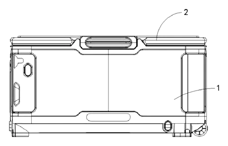 Reversible Fishing Seat-Box Lid with Backrest - Patent Fig. 1