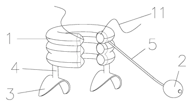 Inflatable Cervical Traction Collar Shaped for a Child's Neck - Patent Fig. 2
