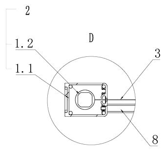 Retractable Shower Curtain with Magnetic Closure and Auto-Rewind Spool - Patent Fig. 6