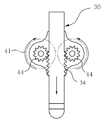 Push-Button Retractable Pen with Guided Elastic Clip Mechanism - Patent Fig. 12