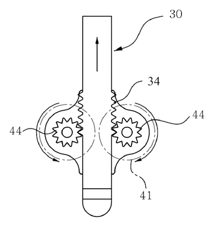 Push-Button Retractable Pen with Guided Elastic Clip Mechanism - Patent Fig. 13