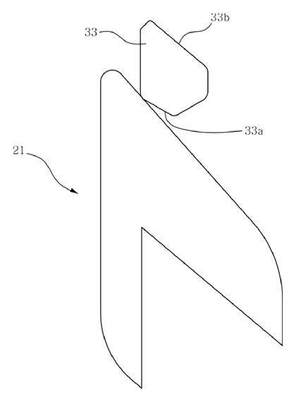 Push-Button Retractable Pen with Guided Elastic Clip Mechanism - Patent Fig. 6