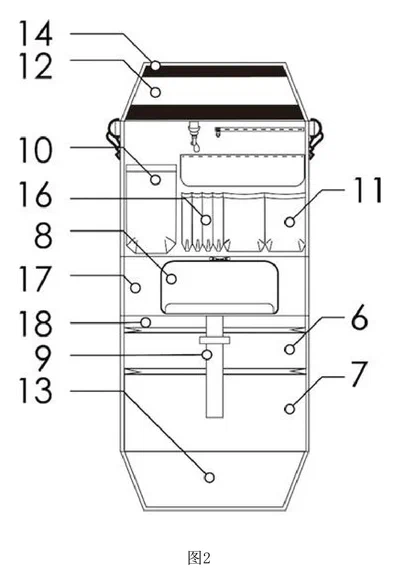 Fold-Out Desk Organizer Insert for School Backpacks - Patent Fig. 2
