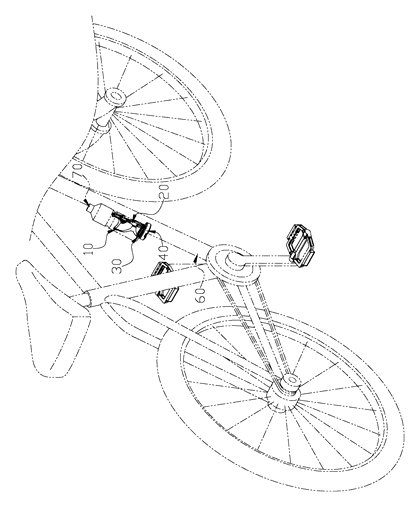 Bicycle Bottle Cage with Integrated Tire Lever and Screwdriver Tool Set - Patent Fig. 5